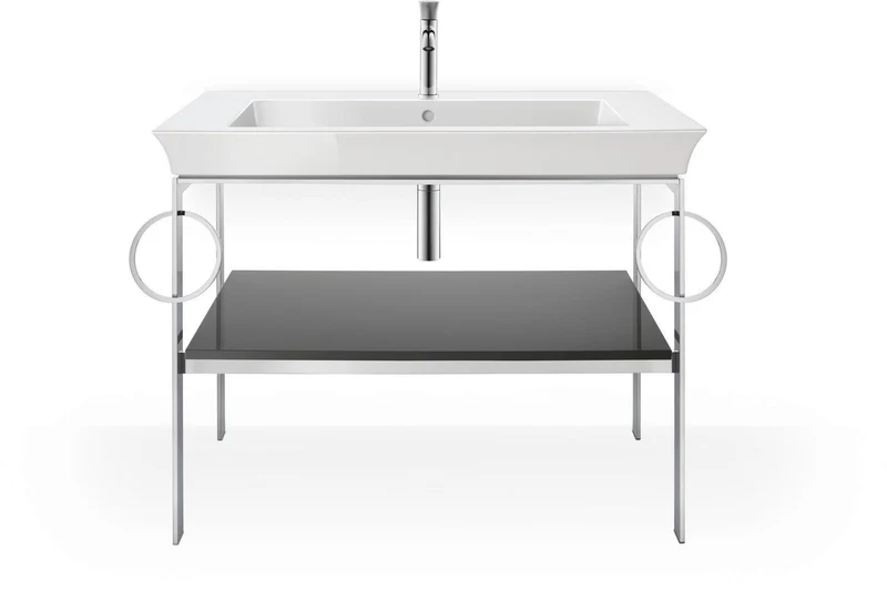 DURAVIT White Tulip Möbelwaschtisch mit Überlauf und WonderGliss