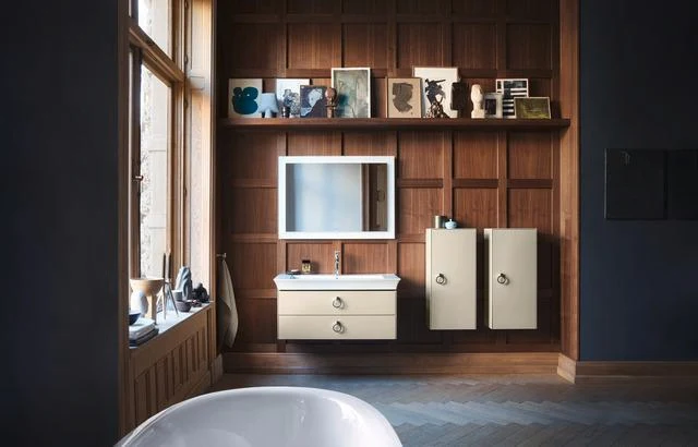 DURAVIT White Tulip Möbelwaschtisch mit Überlauf und WonderGliss