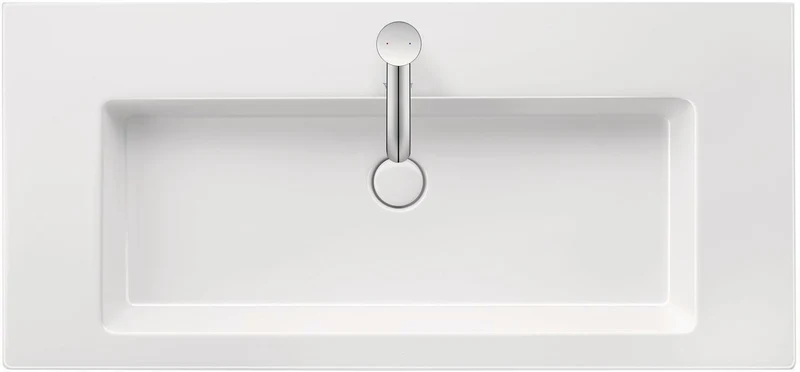 DURAVIT White Tulip Möbelwaschtisch mit Überlauf und WonderGliss