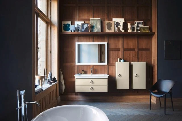 DURAVIT White Tulip Möbelwaschtisch mit Überlauf und WonderGliss