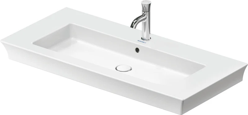 DURAVIT White Tulip Möbelwaschtisch mit Überlauf und WonderGliss