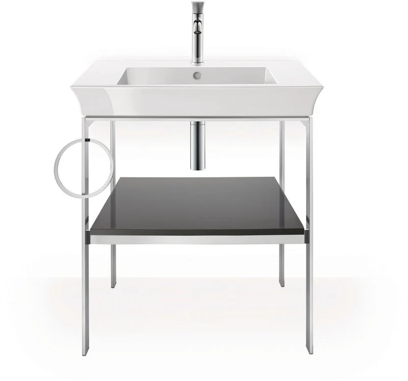 DURAVIT White Tulip Möbelwaschtisch mit Überlauf und WonderGliss