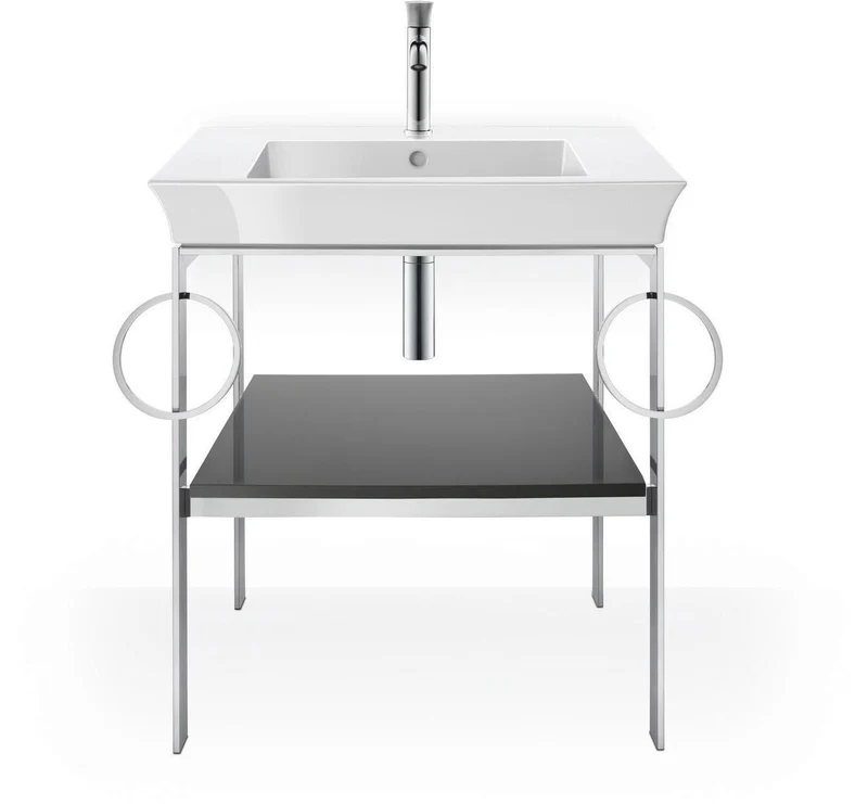 DURAVIT White Tulip Möbelwaschtisch mit Überlauf und WonderGliss