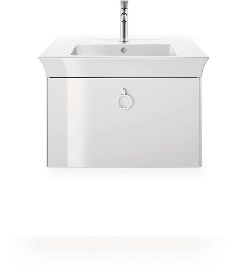 DURAVIT White Tulip Möbelwaschtisch mit Überlauf und WonderGliss