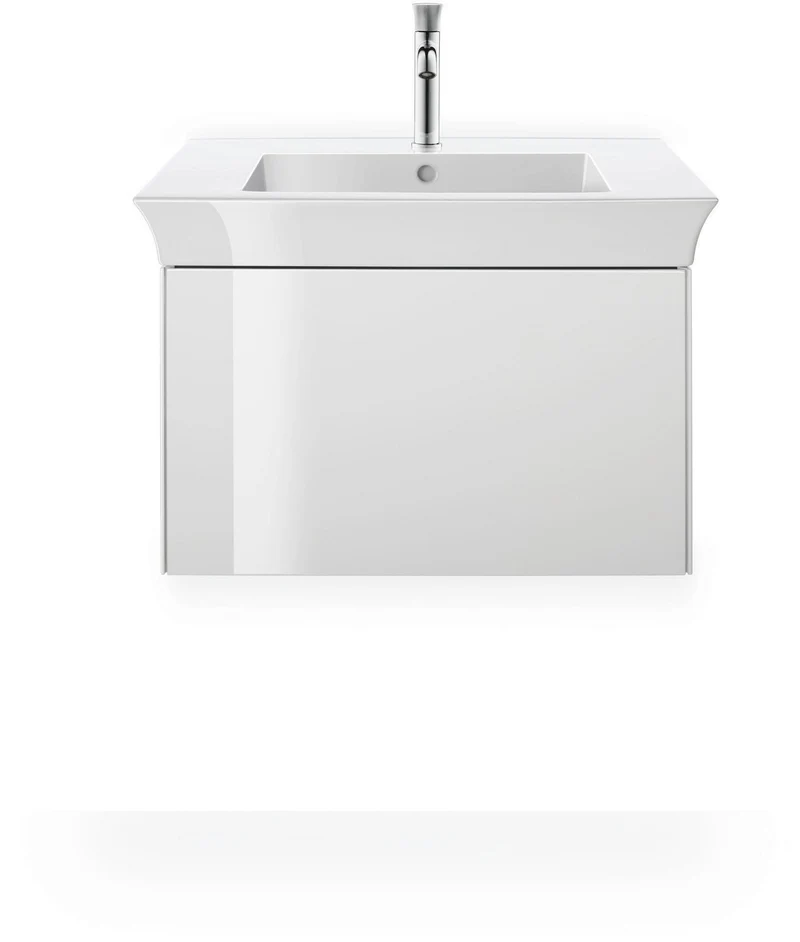 DURAVIT White Tulip Möbelwaschtisch mit Überlauf und WonderGliss