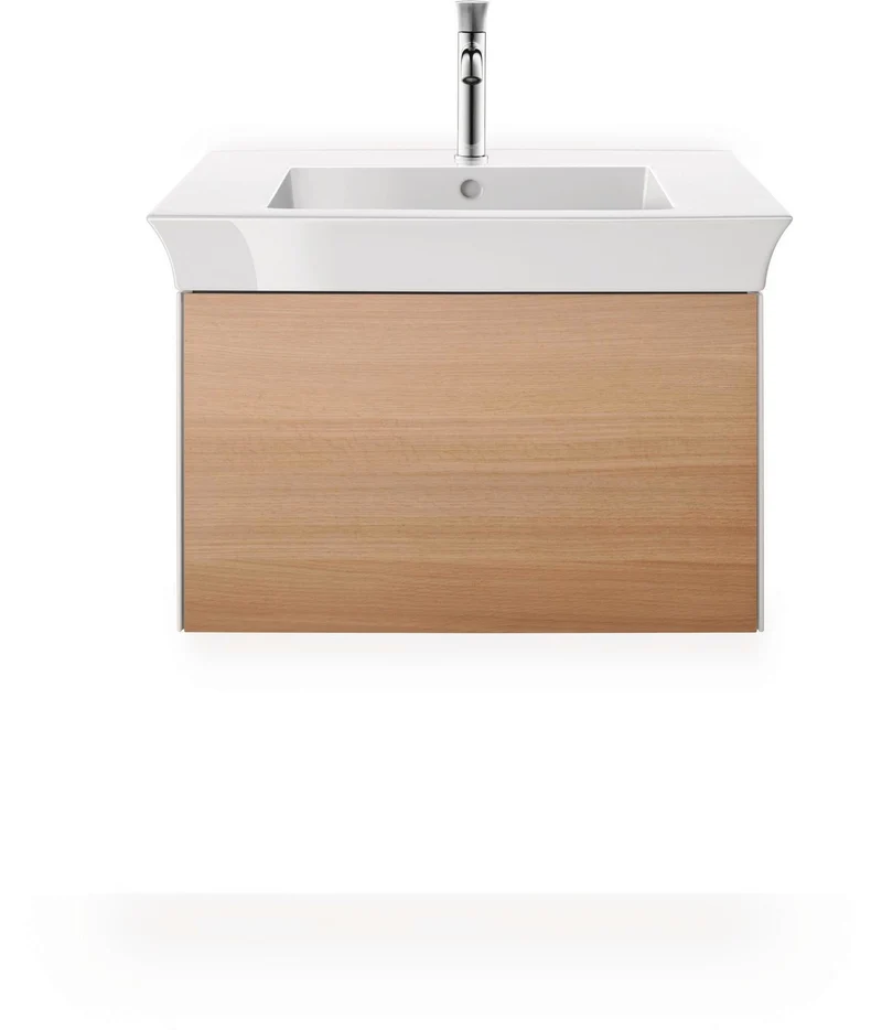 DURAVIT White Tulip Möbelwaschtisch mit Überlauf und WonderGliss