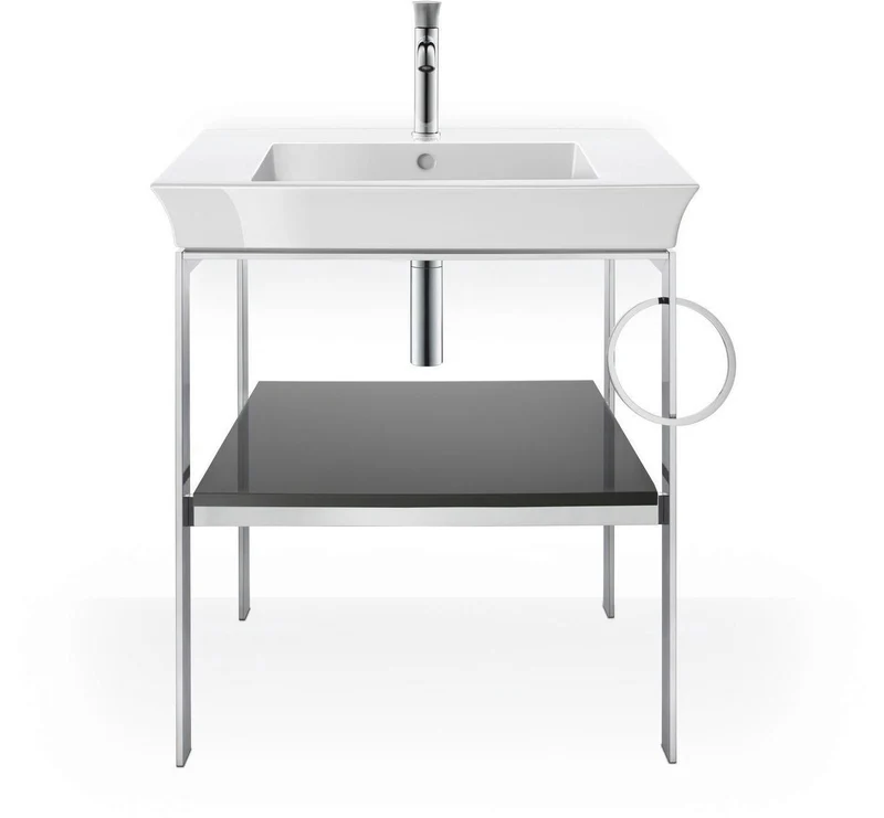 DURAVIT White Tulip Möbelwaschtisch mit Überlauf und WonderGliss