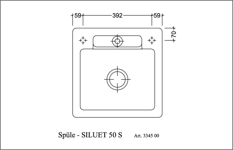 Villeroy & Boch Einbauspüle Siluet 50 S