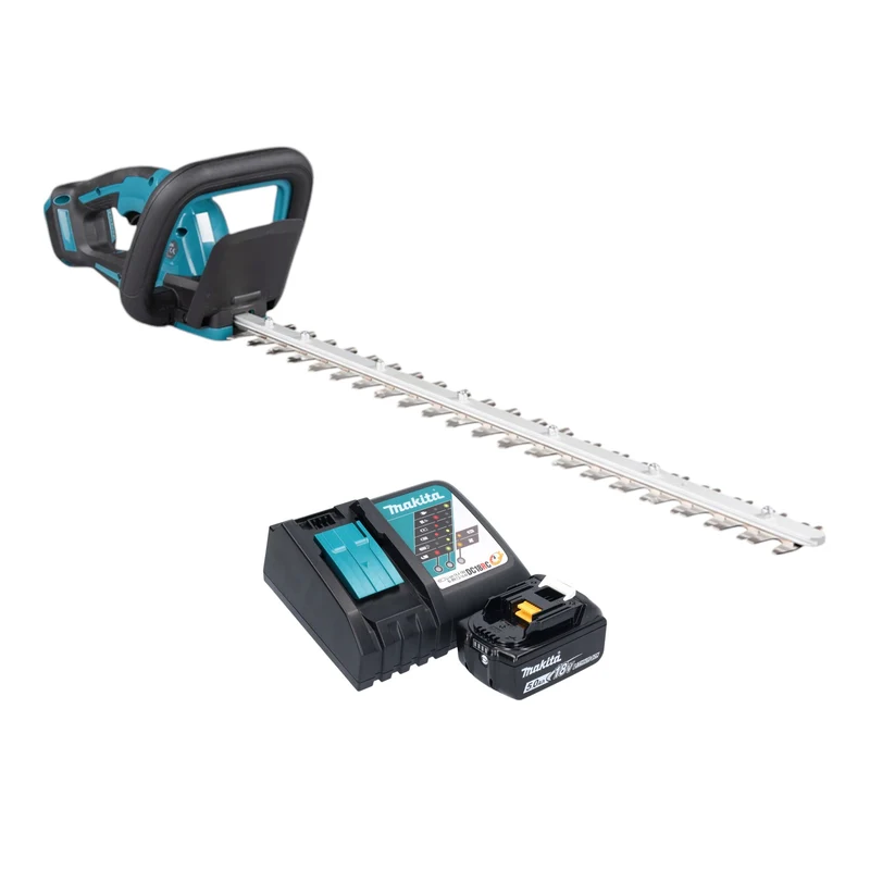 Makita DUH 606 RT Akku Heckenschere 18 V 600 mm Brushless + 1x Akku 5,0 Ah + Ladegerät