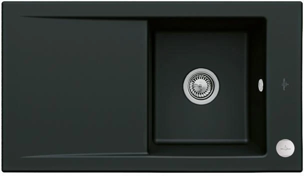 VILLEROY & BOCH SP Timeline 50 flat 865x475mm IB reversibel Keram. Ebony c+