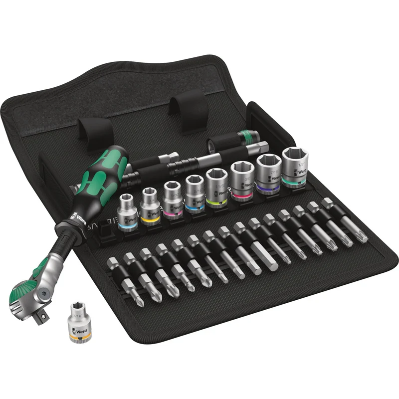 Zyklop Speed-Knarrensatz 8100 SA 9 / 28-teilig / 1/4", zöllig