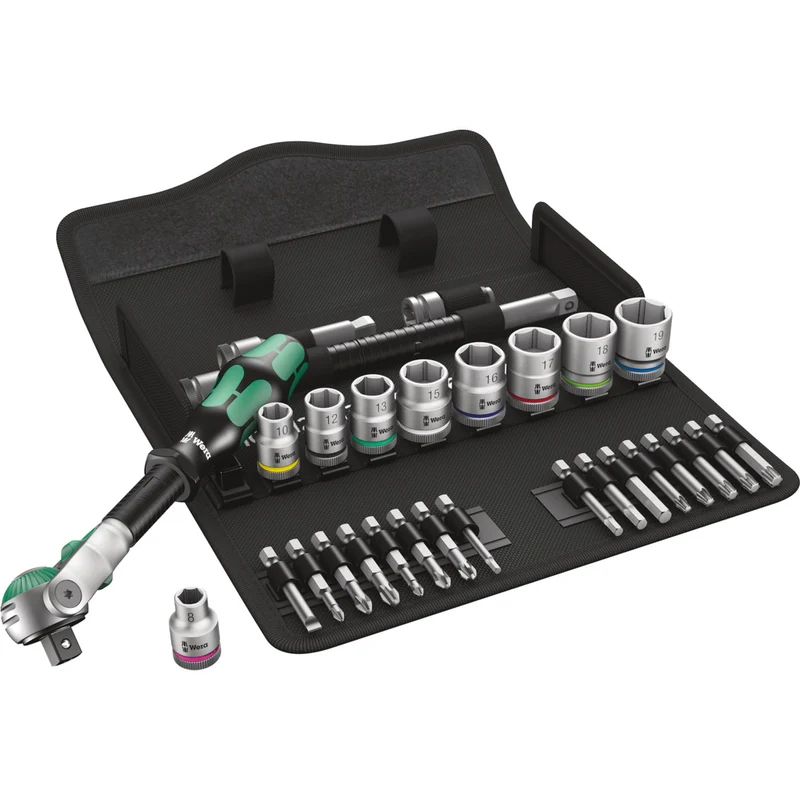 Zyklop Speed-Knarrensatz 8100 SB 6 / 29-teilig / 3/8", metrisch
