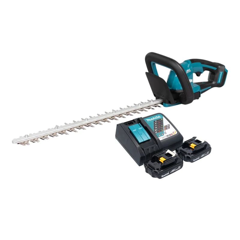 Makita DUH 506 RY2 Akku Heckenschere 18 V 50 cm Brushless + 2x Akku 1,5 Ah + Ladegerät