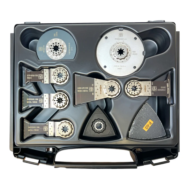 Fein Multimaster AMM 500 Plus AS Akku Multifunktionswerkzeug 18 V Starlock Plus Black Edition + 1x Akku 4,0 Ah + 33 tlg. Zubehör + L-Boxx - ohne Ladegerät