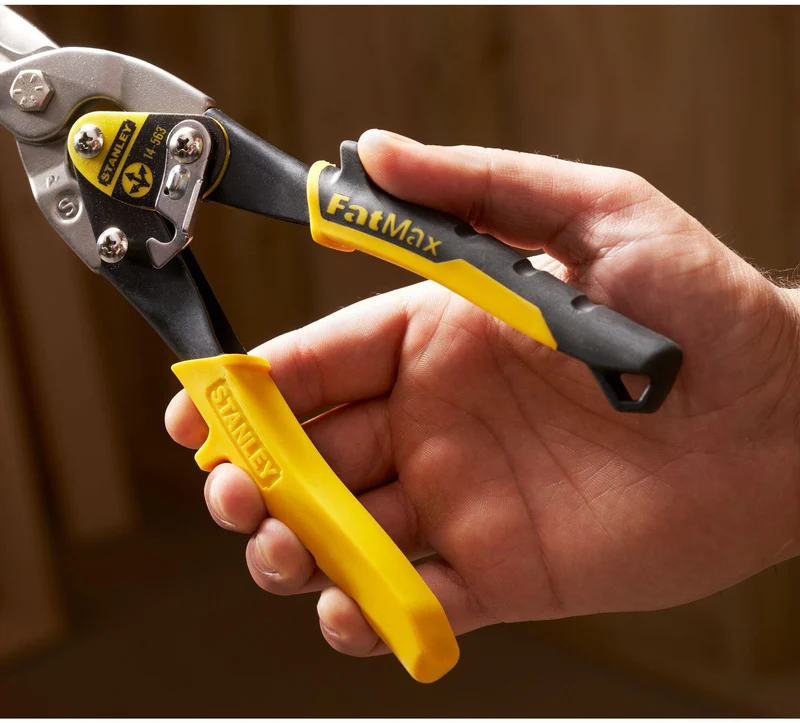 STANLEY MAXSTEEL Blechschere 250 mm – für Blech bis 1,2 mm und Edelstahl bis 0,7 mm