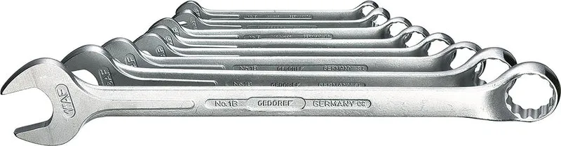 GEDORE Ringmaulschlüsselsatz 1 B (AF) 8-teilig SW 3/8-1 Zoll Form B CV-Stahl