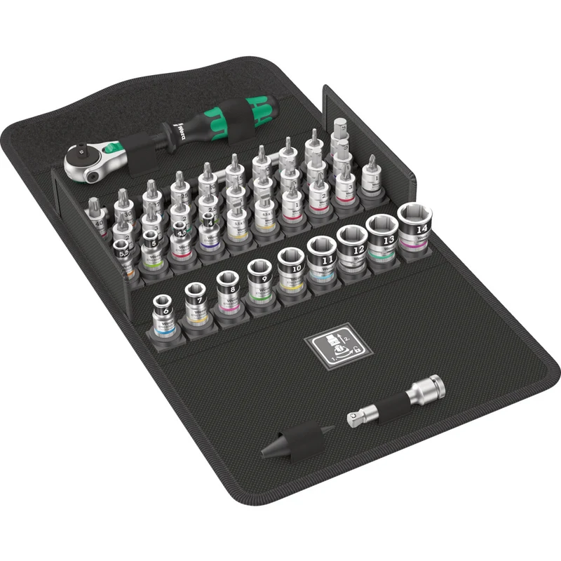 Zyklop Knarrensatz All-in 8100 SA / 42-teilig / Haltefunktion, 1/4", metrisch