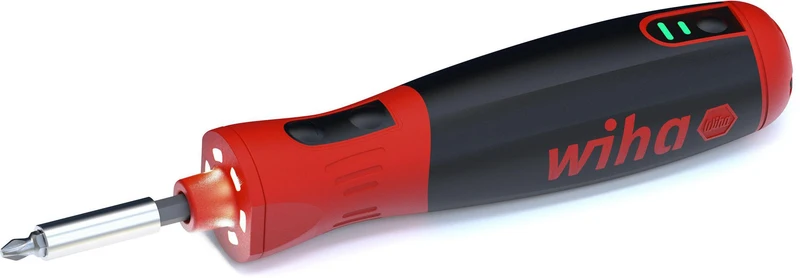 Wiha speedE PocketDrive Elektrischer Schraubendreher mit 31-teiliger Bitbox und 6 LEDs