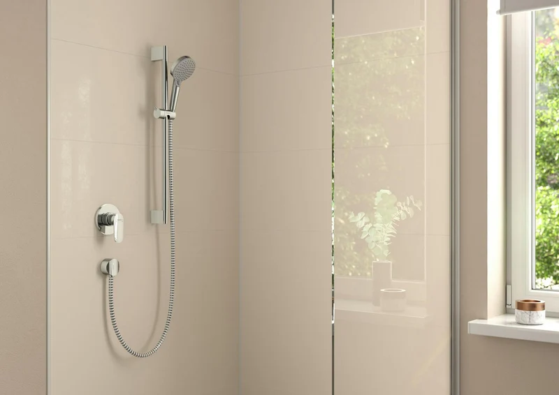 Hansgrohe VERNIS Blend Brauseset Vario/Unica 650 mm Chrom – Handbrause mit 2 Strahlarten