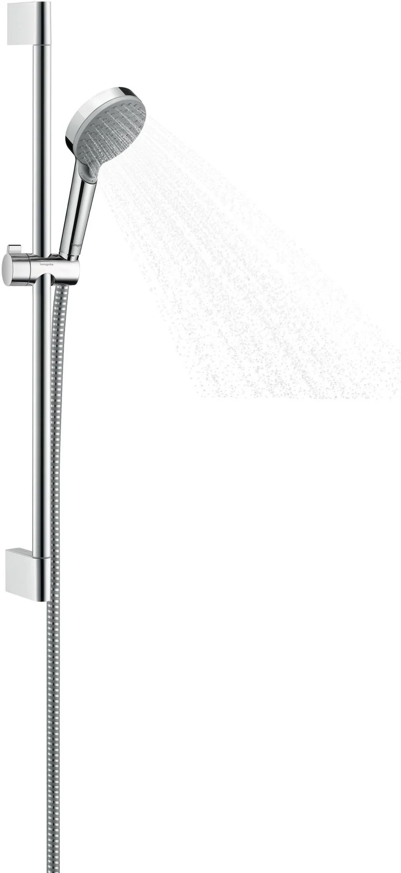 Hansgrohe VERNIS Blend Brauseset Vario/Unica 650 mm Chrom – Handbrause mit 2 Strahlarten