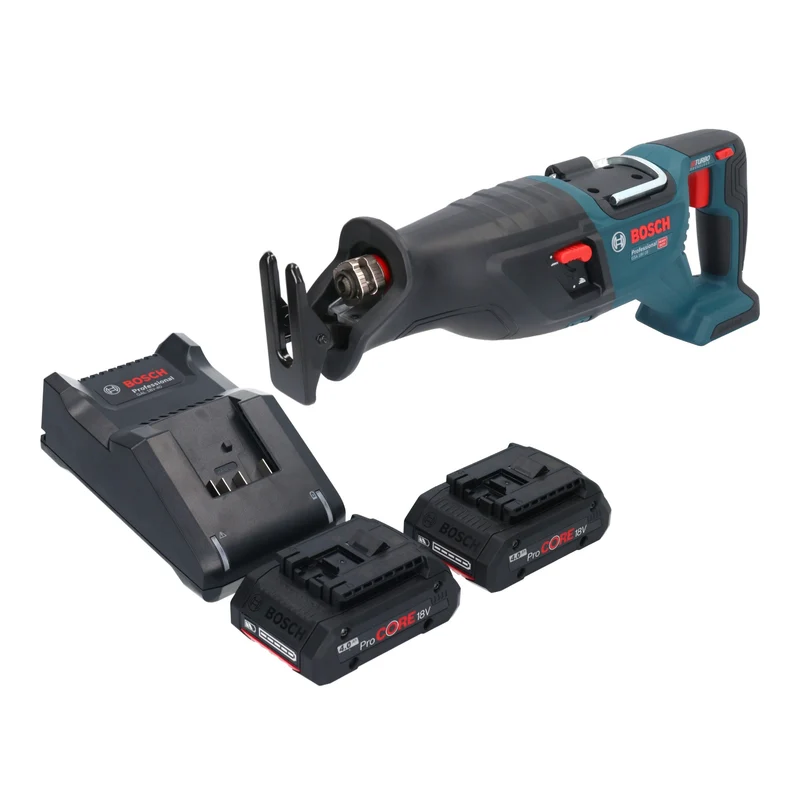 Bosch GSA 18V-28 Professional Akku Säbelsäge 18 V BITURBO Brushless + 2x ProCORE Akku 4,0 Ah + Ladegerät