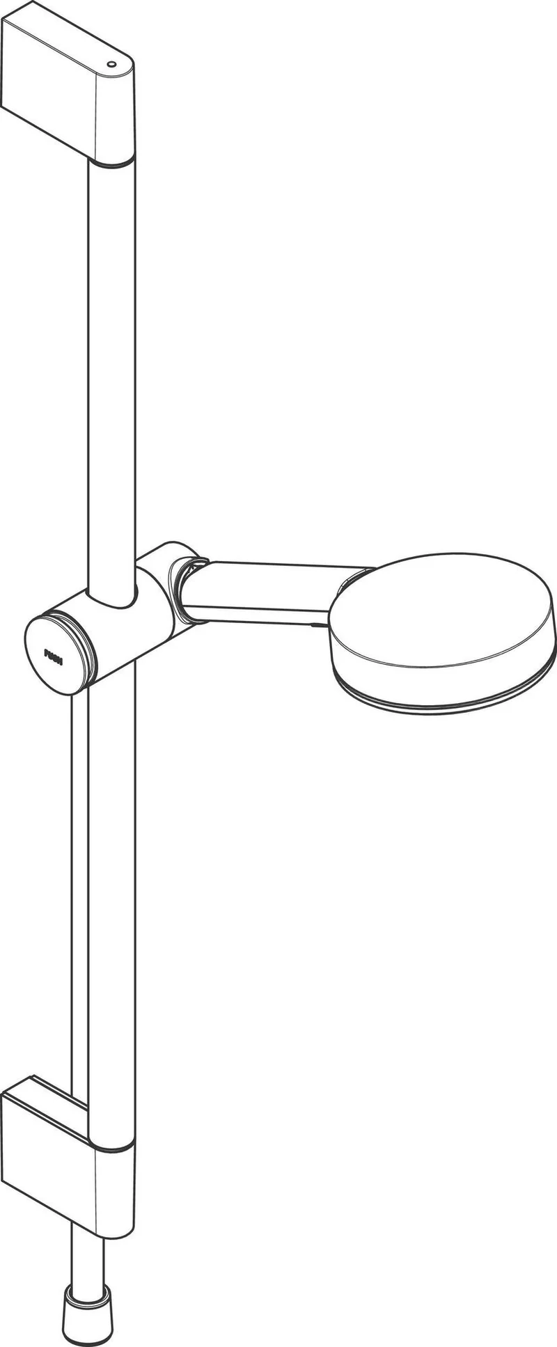 AXOR Pulsify Select S Brauseset 105 3jet Relaxation mattschwarz 650 mm