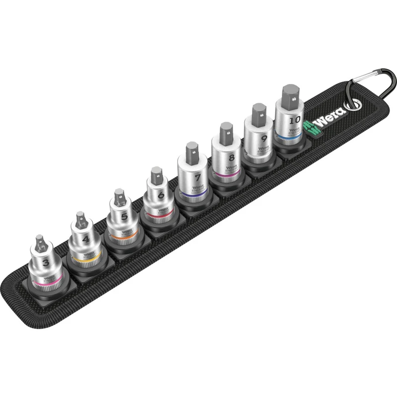 Zyklop Bitnuss-Satz Innensechskant Belt B 2 / 8-teilig / Haltefunktion, 3/8", metrisch