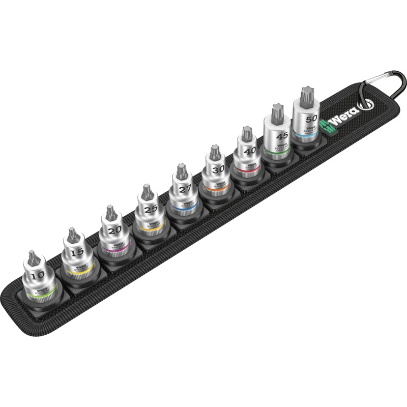 Zyklop Bitnuss-Satz TORX® Belt B 3 / 9-teilig / Haltefunktion, 3/8"