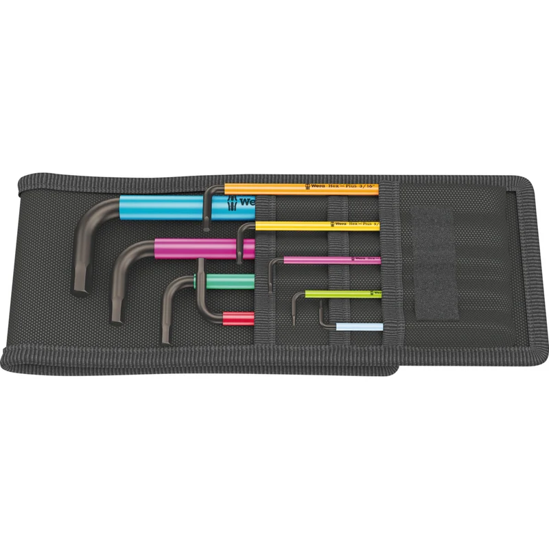Winkelschlüsselsatz 950/9 Hex-Plus Multicolour Imperial 1, 9-teilig