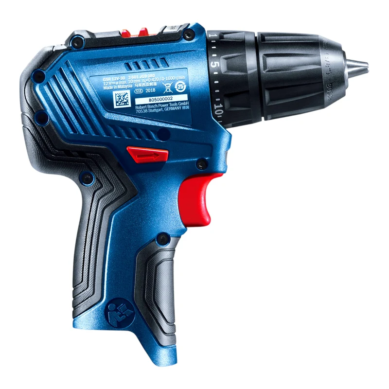 Bosch GSR 12V-30 Professional Akku Bohrschrauber 12 V 30 Nm Brushless + 1x Akku 6,0 Ah + Ladegerät + Koffer