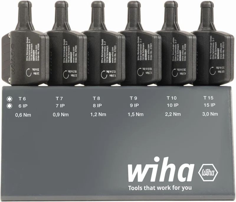 WIHA Drehmomentschraubendreher-Satz 2921 19-teilig 0,6-3 Nm einstellbar mit easyTorque Key