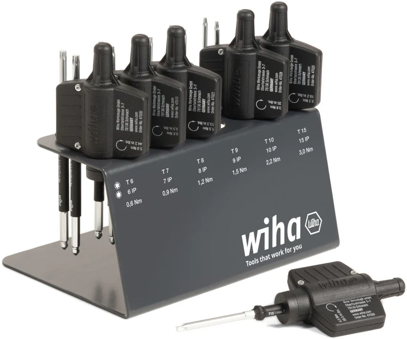 WIHA Drehmomentschraubendreher-Satz 2921 19-teilig 0,6-3 Nm einstellbar mit easyTorque Key