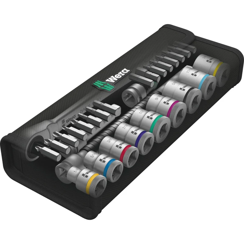 Zyklop Metal-Knarrensatz 8100 SB 11 / 29-teilig / Umschalthebel, 3/8", zöllig