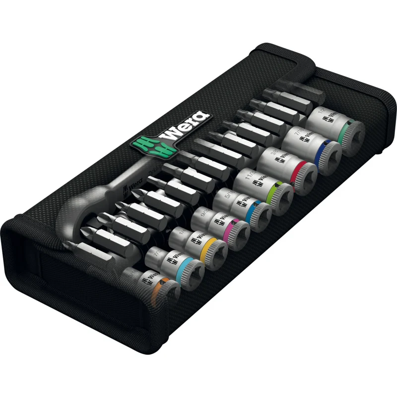 Zyklop Metal-Knarrensatz 8100 SA 11 / 28-teilig / Umschalthebel, 1/4", zöllig