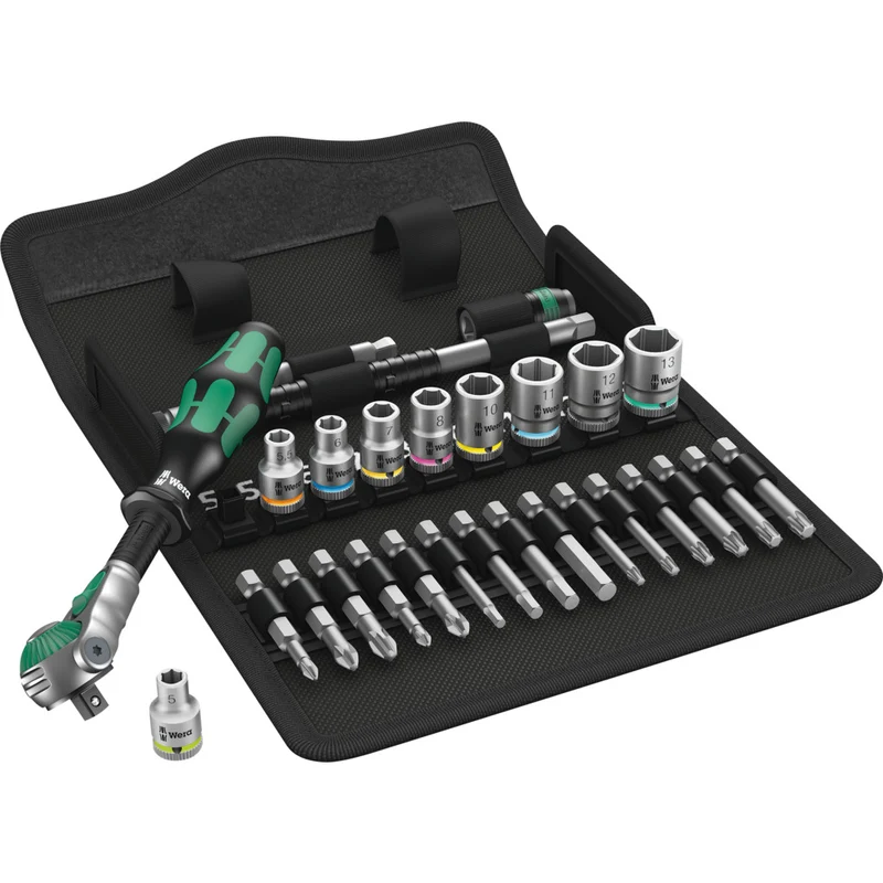 Zyklop Speed-Knarrensatz 8100 SA 6 / 28-teilig / 1/4", metrisch