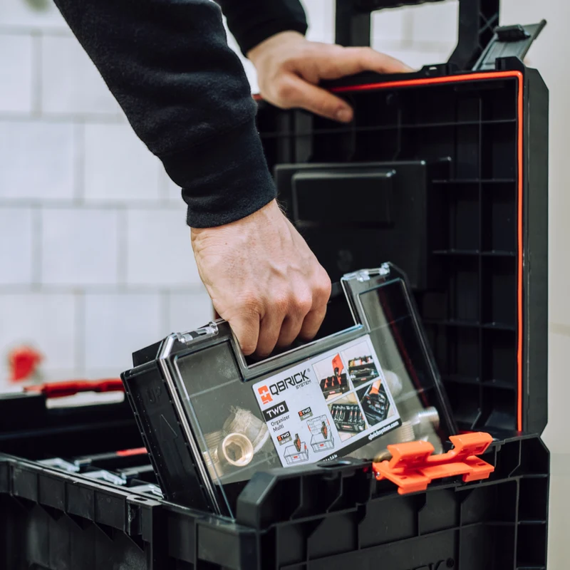 Toolbrothers RHINO L Werkzeugkoffer ECO Organize+ + 5x L Organizer ECO Mini 19 l IP54