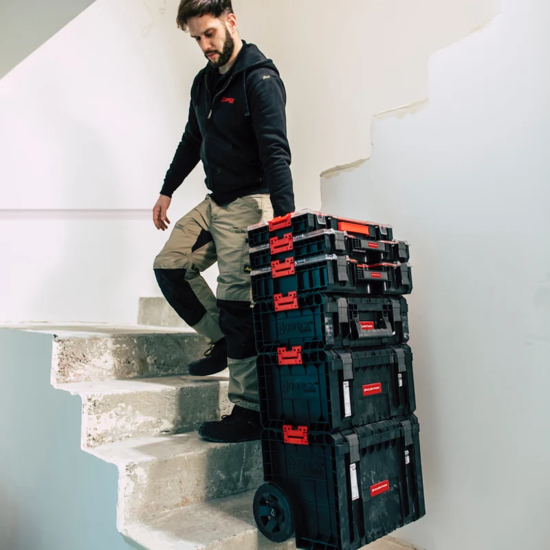 Toolbrothers RHINO L Werkzeugkoffer ECO Organize+ + 5x L Organizer ECO Mini 19 l IP54