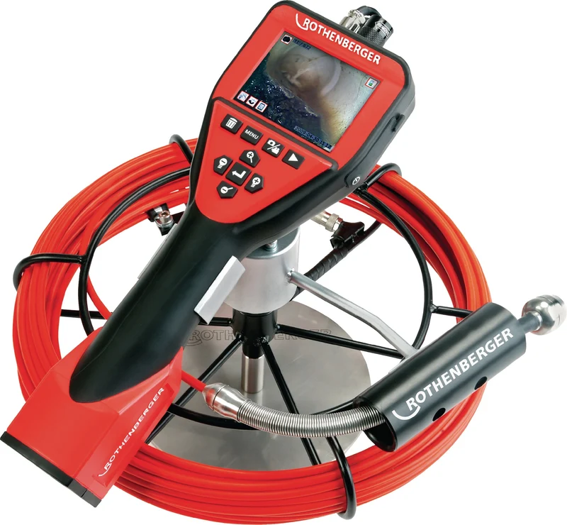 ROTHENBERGER ROSCOPE® i2000 Akku-Inspektionskamera 3,5 Zoll 640x480 25mm Kabel 22m
