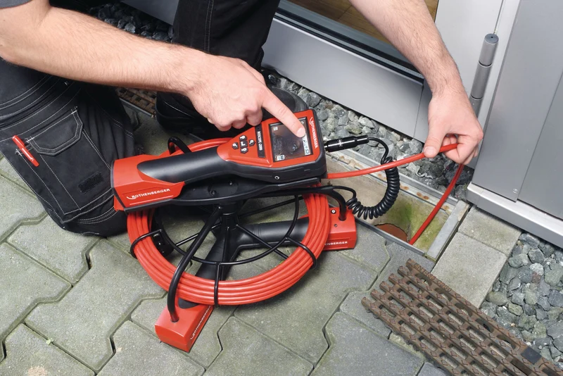 ROTHENBERGER ROSCOPE® i2000 Akku-Inspektionskamera 3,5 Zoll 640x480 25mm Kabel 22m