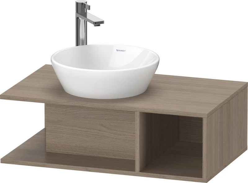 DURAVIT D-Neo WTU wandh.,1 offenes Fach r., Eiche Terra