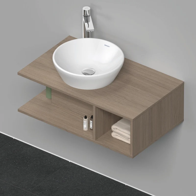 DURAVIT D-Neo WTU wandh.,1 offenes Fach r., Eiche Terra