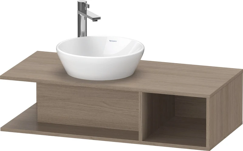 DURAVIT D-Neo WTU wandh.,1 offenes Fach r., Eiche Terra