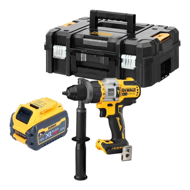 DeWalt DCD 999 NT Akku Schlagbohrschrauber 18 V 95 Nm Brushless + 1x Akku 6,0 Ah + TSTAK - ohne Ladegerät