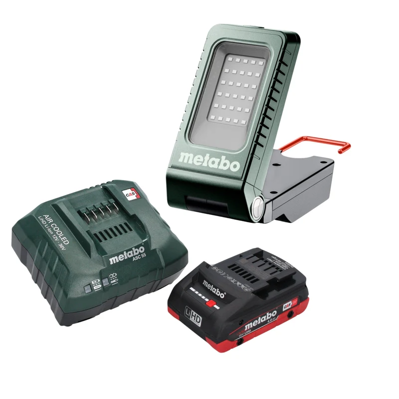 Metabo BSA 18-1000 Akku Baustrahler 18 V 1000 lm + 1x LiHD Akku 4,0 Ah + Ladegerät