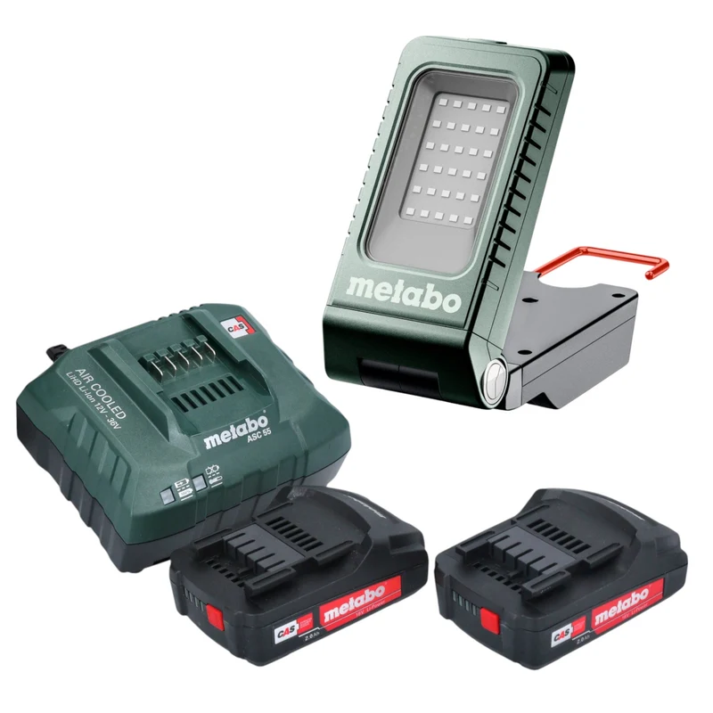 Metabo BSA 18-1000 Akku Baustrahler 18 V 1000 lm + 2x Akku 2,0 Ah + Ladegerät