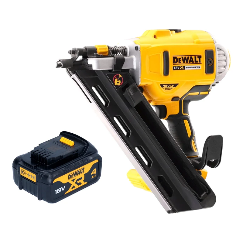 DeWalt DCN 692 N Akku Streifennagler 18 V 50 - 90 mm Brushless + 1x Akku 4,0 Ah - ohne Ladegerät