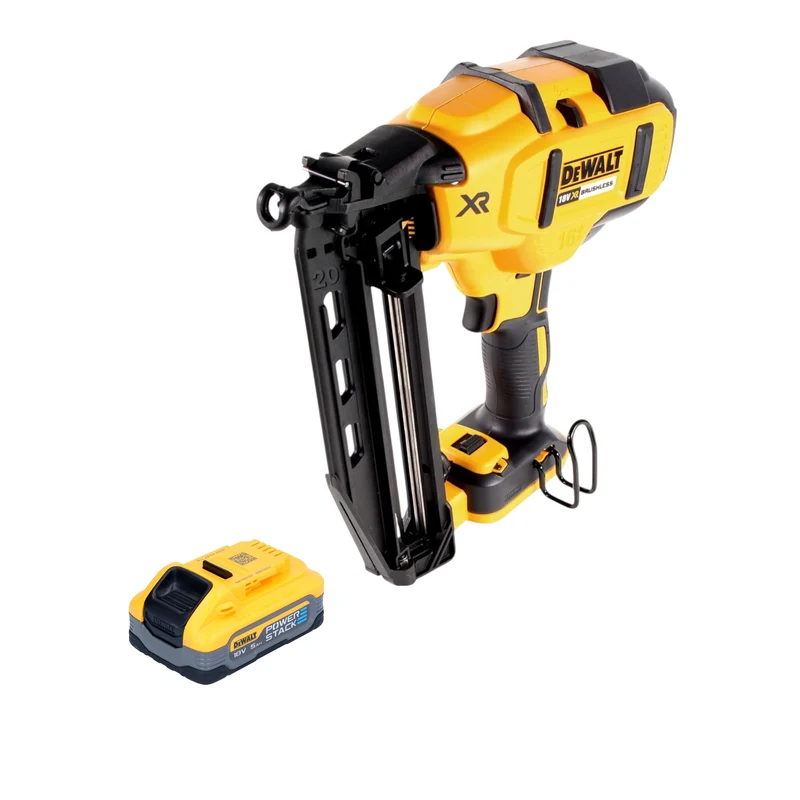 DeWalt DCN 660 N Akku Nagler 18V 32 - 63 mm Brushless + 1x Powerstack Akku 5,0 Ah - ohne Ladegerät
