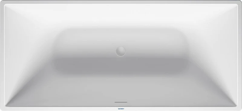 Duravit DuraSquare Freistehbadewanne 1600x750 mm weiß matt Mineralguss mit 2 Rückenschrägen