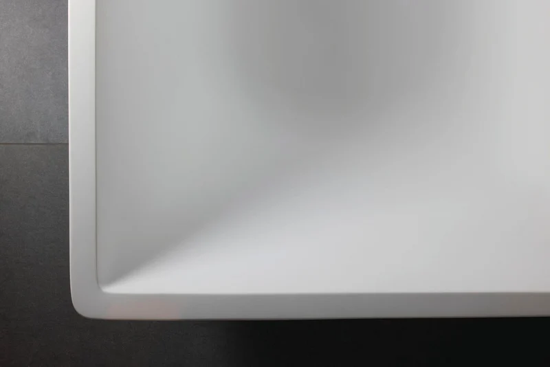 Duravit DuraSquare Freistehbadewanne 1600x750 mm weiß matt Mineralguss mit 2 Rückenschrägen