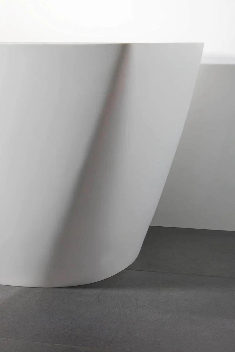 Duravit DuraSquare Freistehbadewanne 1600x750 mm weiß matt Mineralguss mit 2 Rückenschrägen
